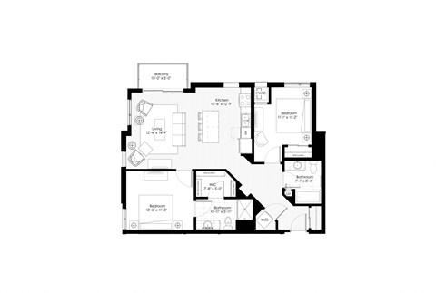 bedroom floor plan an in 2nd floor